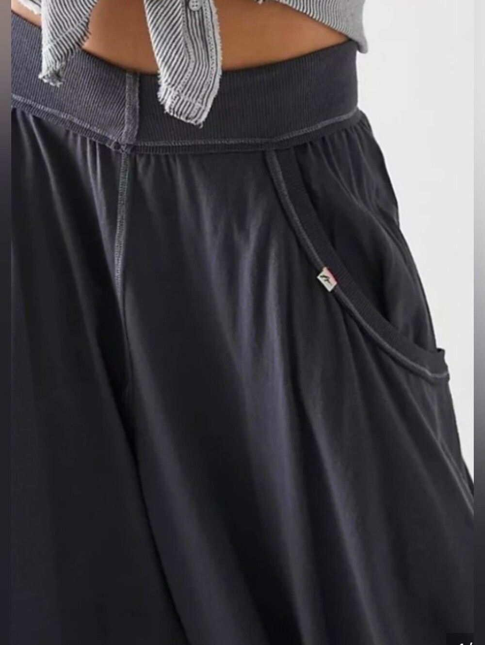 Free People Draped Wide-Leg Pants